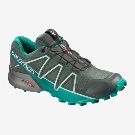 Buty do Biegania Damskie Salomon SPEEDCROSS 4 GTX W Oliwkowe - PL 0-GNRC